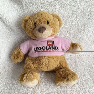 Legoland California 8" Plush Teddy Bear Pink Shirt Toy Stuffed Animal